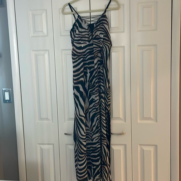 VENUS Black and White Zebra Maxi Dress - Picture 1 of 1